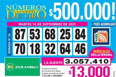 Los Números de Oro de LA GACETA