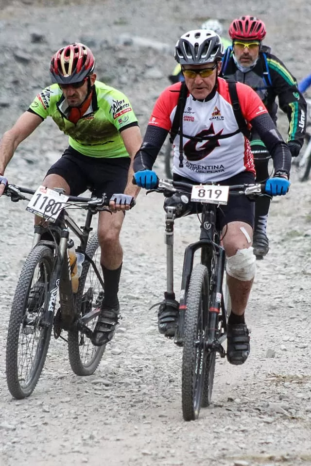 DE FRENTE. Ortiz en plena acción en uno de los tramos del Trasmontaña