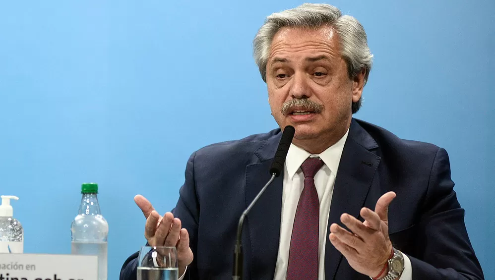 ACTIVIDAD PRESIDENCIAL. Alberto presenta el proyecto de Ley de Promoción de Inversiones Hidrocarburíferas.