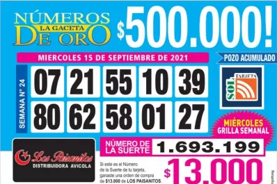 Los Números de Oro de LA GACETA