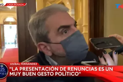Aníbal Fernández, tras la reunión con el Presidente: no hay ninguna crisis política