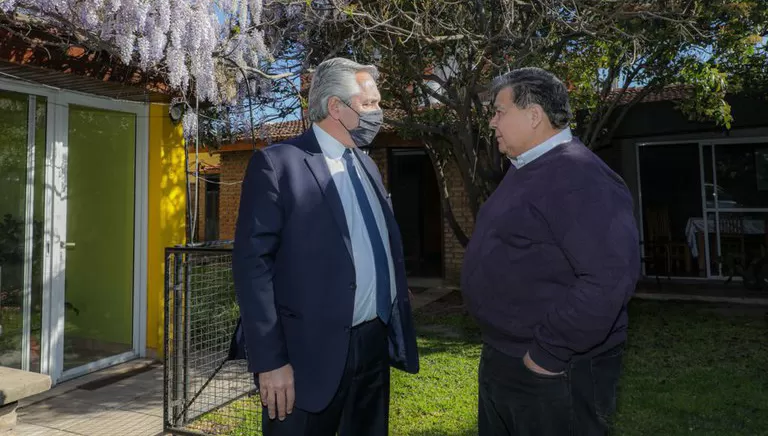 PREVIA. El presidente, Alberto Fernández, se habría enterado de las renuncias a consideración luego de haber compartido un almuerzo con el intendente Mario Ishii.