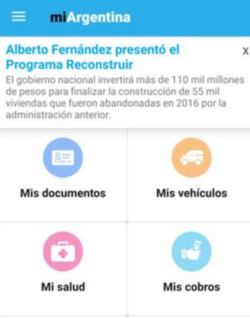 Captura de pantalla en la App 