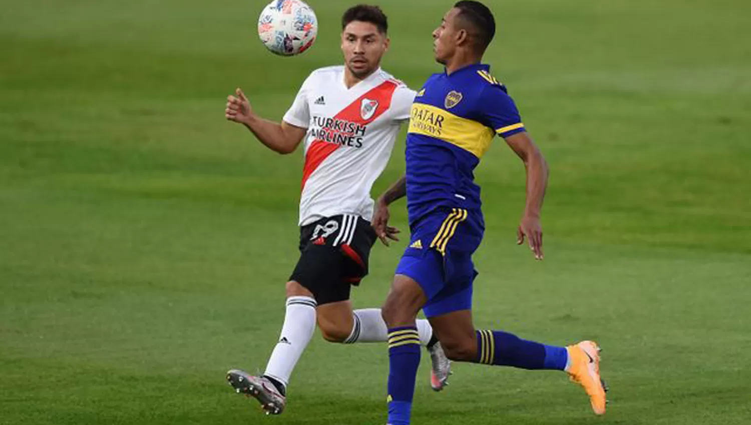 VACÍO. El último clásico entre River y Boca se jugó en el Único de La Plata, en mayo pasado, por la Copa Argentina.