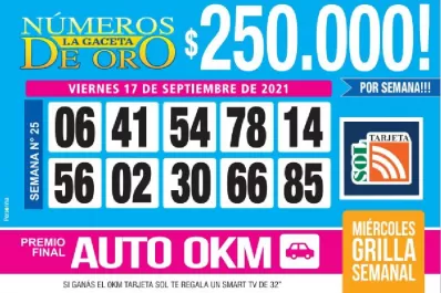 Los Números de Oro de LA GACETA