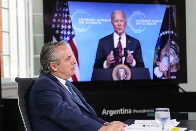 JEFE DE ESTADO. El presidente Alberto Fernández, en una reunión reciente. Foto de Presidencia de la Nación