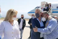 Alberto Fernández ya está en la Rioja