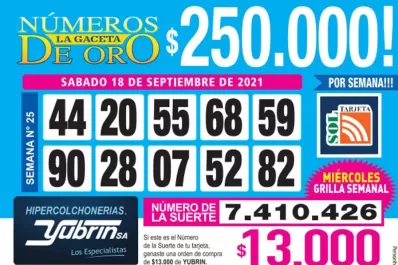 Los Números de Oro de LA GACETA