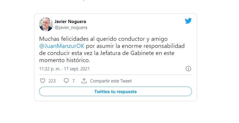 En las redes sociales, los manzuristas festejaron la designación del gobernador