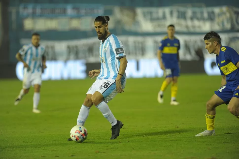 SINCERO. Tras la derrota ante Boca, Benítez se “sacó el cassette” para declarar. LA GACETA / FOTO DE FRANCO VERA 