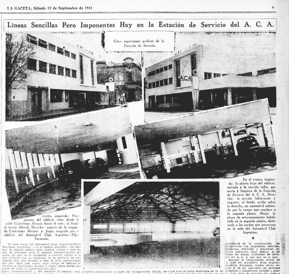 RECONOCIBLE. La sede de líneas sencillas, ubicada en Crisóstomo y Jujuy, marca el ritmo de la esquina junto al teatro Alberdi. 