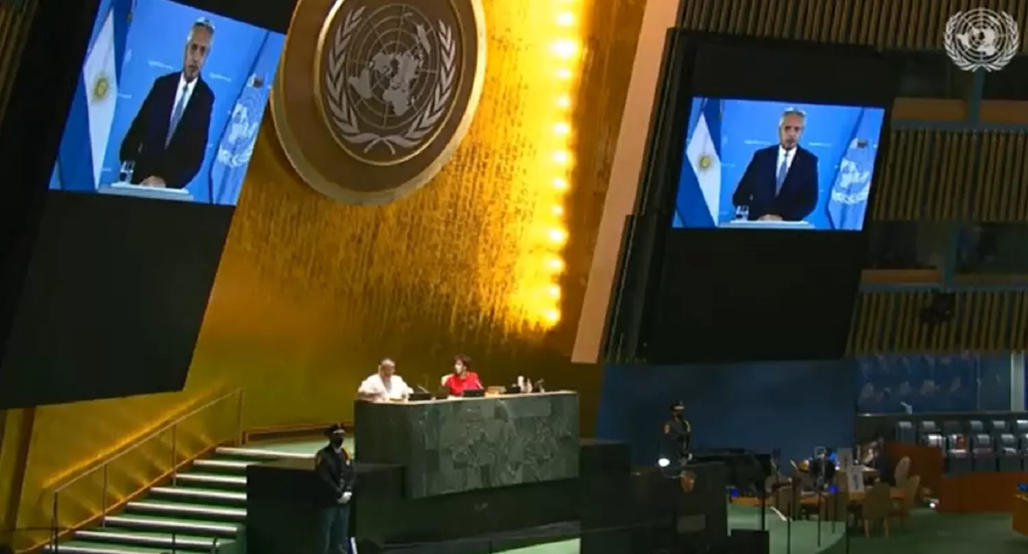 Fernández, ante la ONU: gran parte de los recursos suministrados por el FMI fueron fugados
