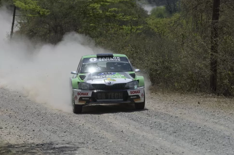 GANADOR. El Skoda Fabia R5 llevó a Cancio a lo más alto del clasificador.   