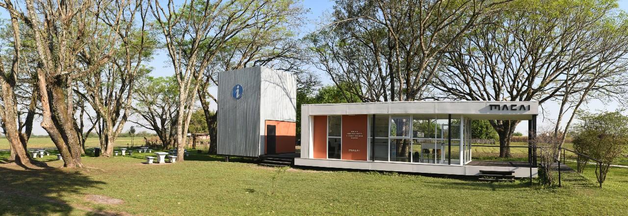 EL NUEVO MÓDULO DEL MUSEO A CIELO ABIERTO. Al anterior lo había arrasado un temporal en 2017. Está listo para que se incorpore el guión museográfico.