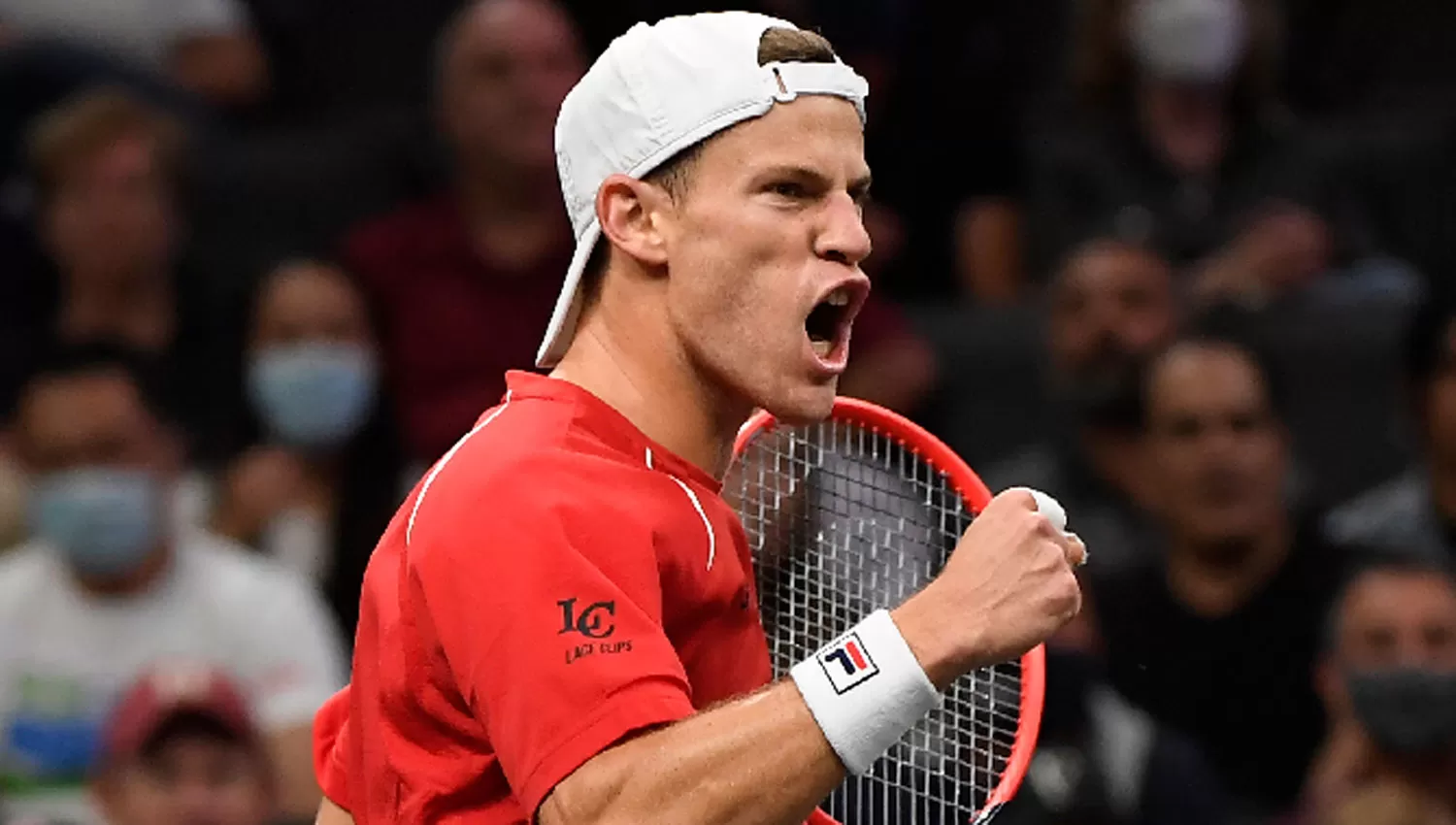 EN BOSTON. Schwartzman durante uno de los partidos que disputó por la Laver Cup.