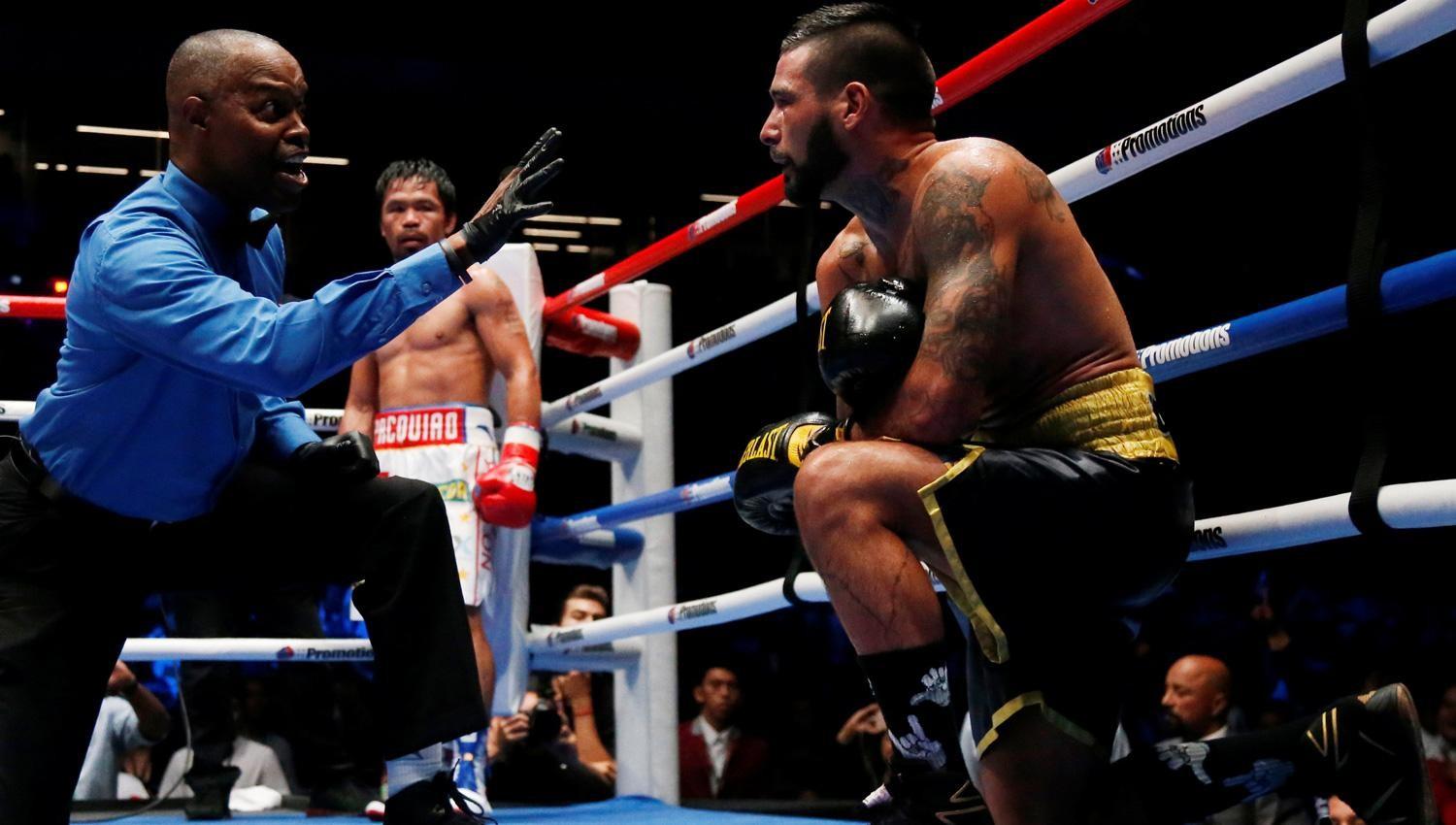 EL CIERRE. En 2018 fue Pacquiao el que venció al argentino Lucas Matthysse, en la pelea que marcó su retiro del boxeo.