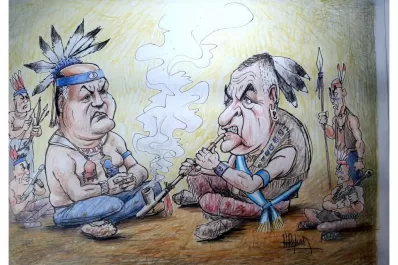 Fumando la pipa de la paz... armada