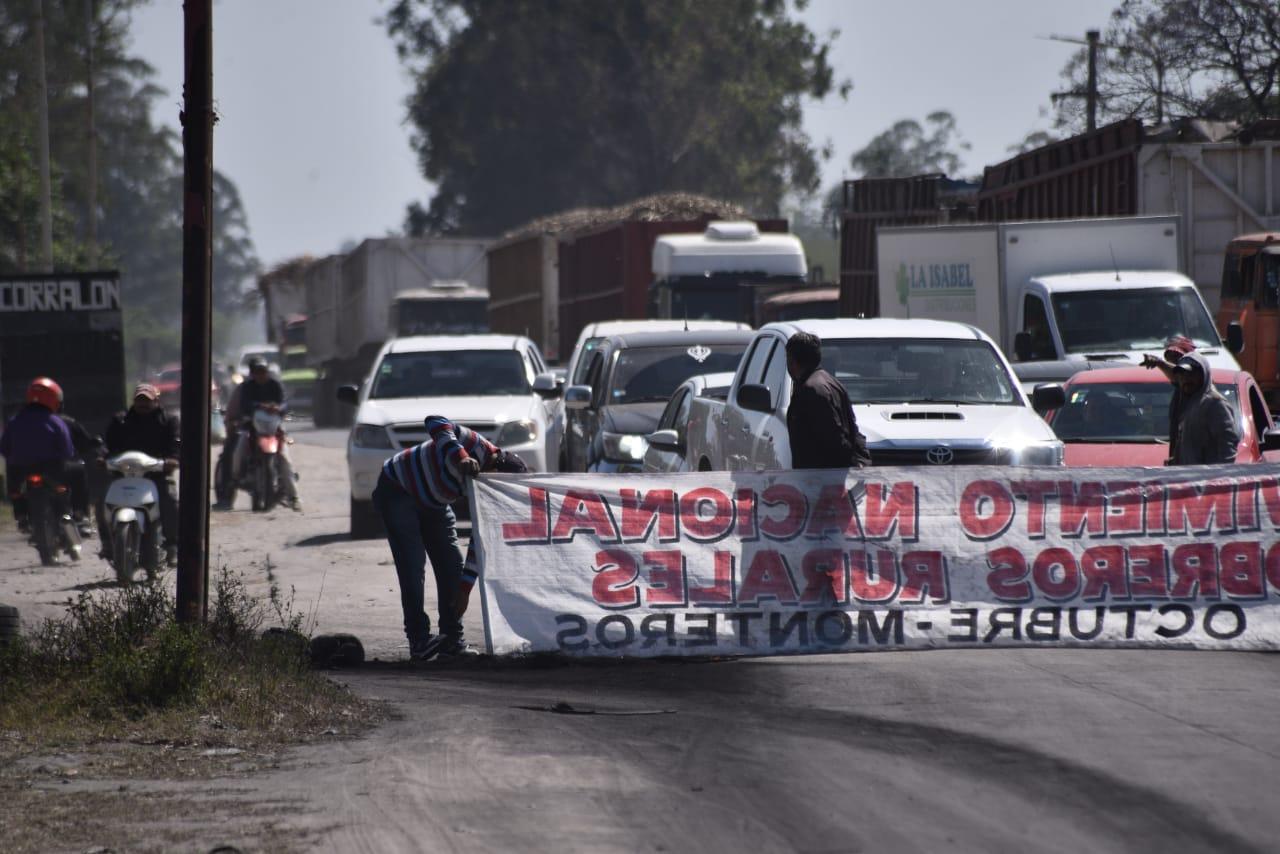 CORTES DE RUTA EN EL SUR PROVINCIAL. Foto de LA GACETA / Osvaldo Ripoll