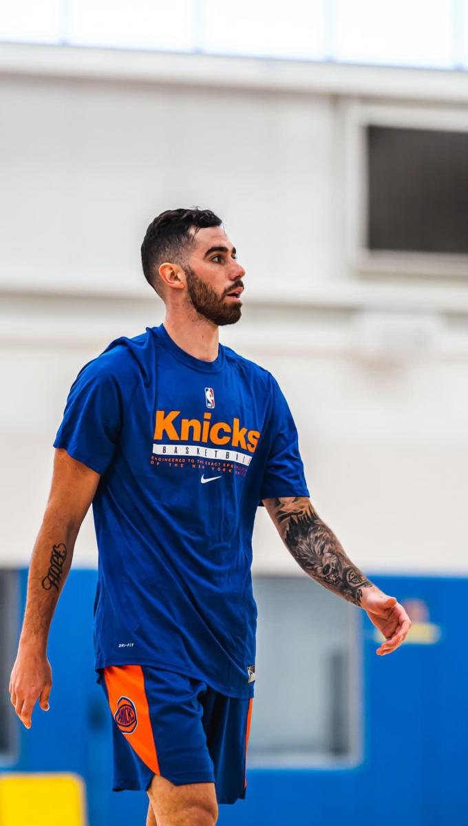 POR EL REGRESO. El base del seleccionado argentino Luca Vildoza fue dado de baja por New York Knicks, pero avisó que buscará retornar a la máxima liga de básquet en el mundo.