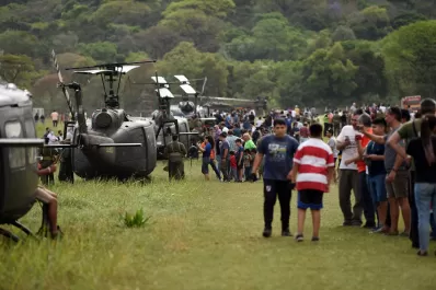 Una siesta de camping para recibir a los helicópteros