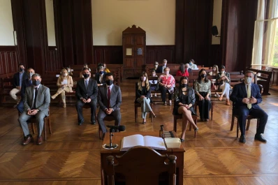 Ocho magistrados y magistradas asumieron en el Centro Judicial Capital