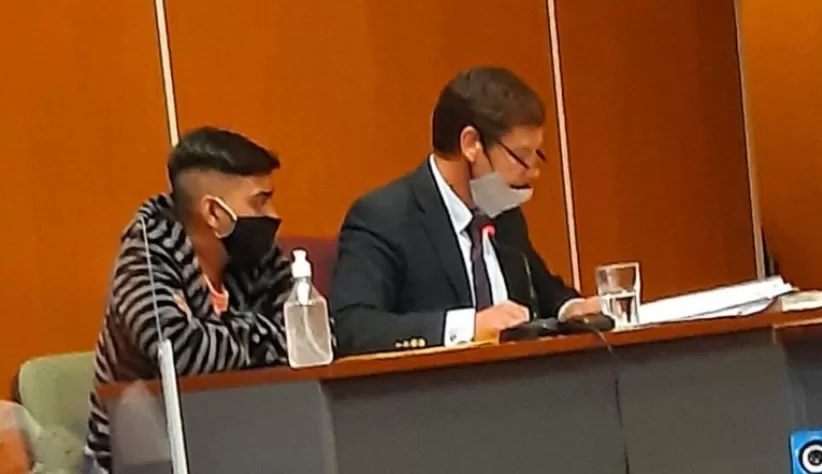 LAUTARO TERUEL EN EL JUICIO. IMAGEN DEL MINISTERIO PÚBLICO FISCAL DE SALTA. 