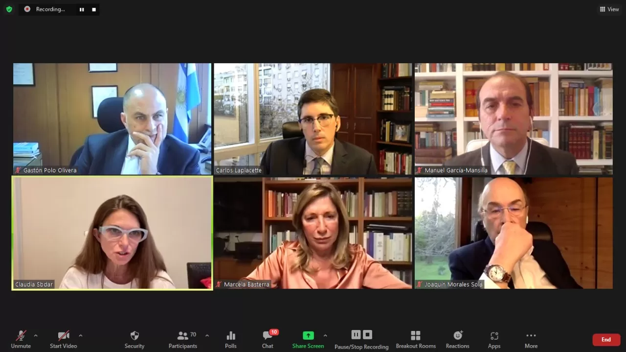 IMAGEN CAPTURA DE LA CHARLA ORGANIZADA POR ADEPA. 