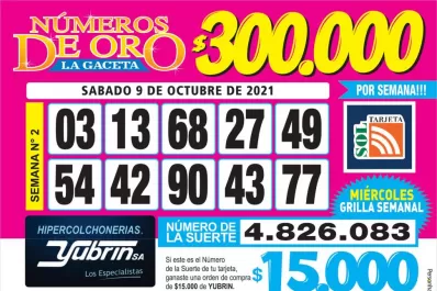 Los Números de Oro de LA GACETA