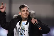 Así fue el show de L-Gante después de la victoria de la Selección