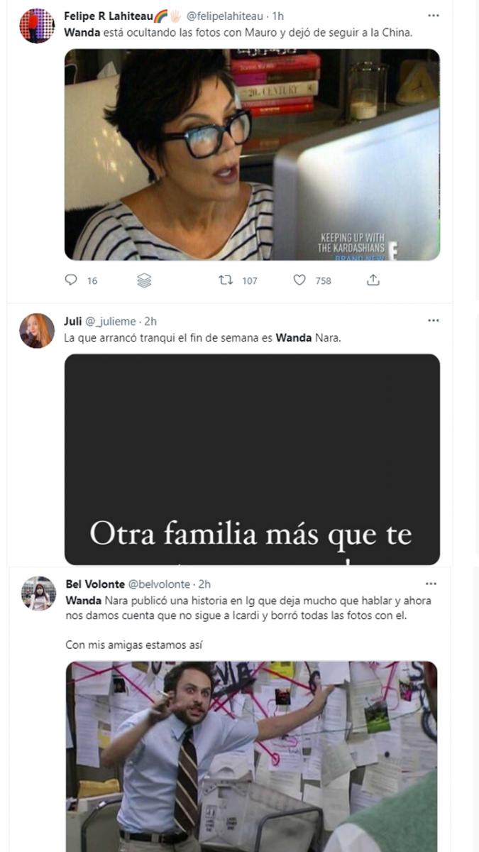 Wanda, Icardi y una supuesta tercera en discordia inundan de memes las redes