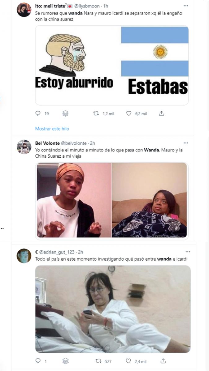 Wanda, Icardi y una supuesta tercera en discordia inundan de memes las redes