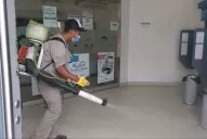 El temor por la variante Delta en Monteros obligó a desinfectar edificios públicos