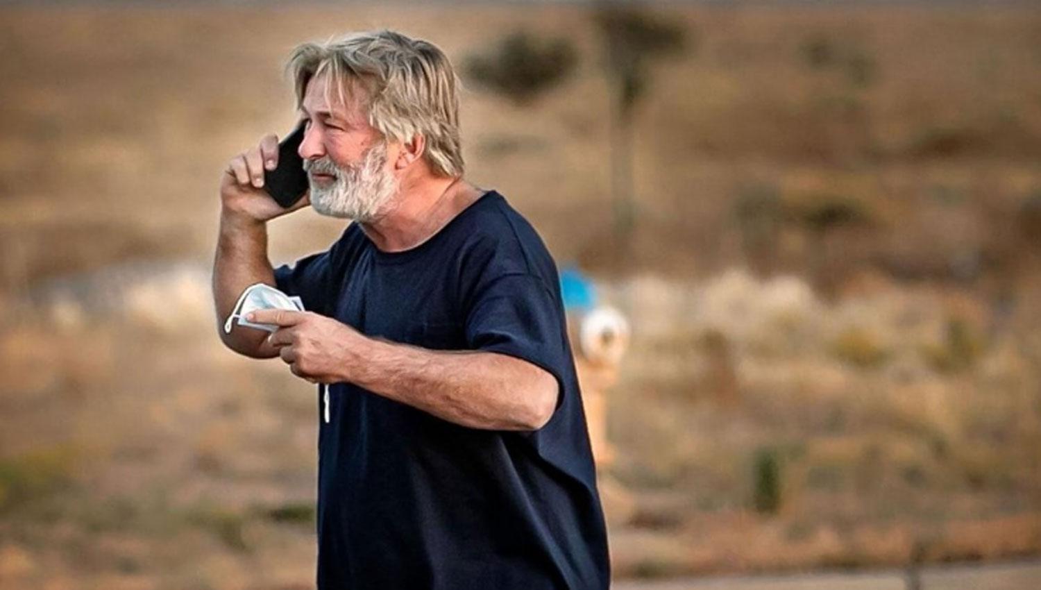 Alec Baldwin, minutos después de la tragedia.