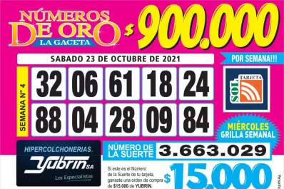 Los Números de Oro de LA GACETA