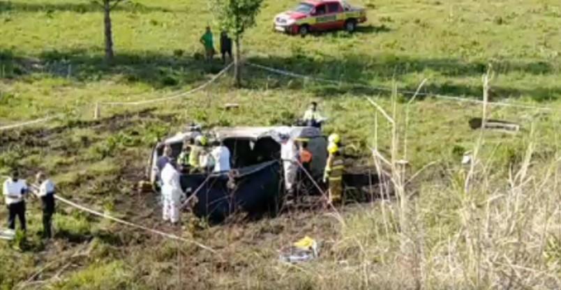 Concepción: volcó una camioneta y el conductor murió calcinado