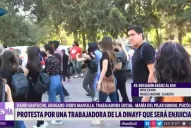 Marchan porque una profesional de la Dinayf va a juicio  