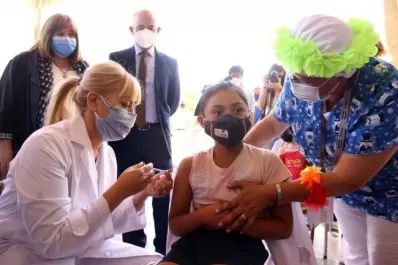 Más de 38.000 niños fueron vacunados en las escuelas, en los últimos nueve días