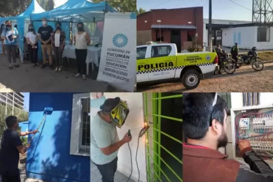 Realizan trabajos para mejorar la seguridad de los establecimientos educativos