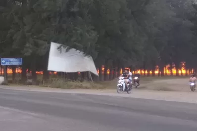 Advierten que el fuego se acerca a una escuela de Las Cejas
