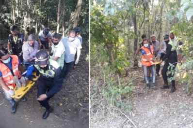Una ciclista fue rescatada tras sufrir un accidente camino a la reserva de Horco Molle