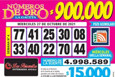 Los Números de Oro de LA GACETA