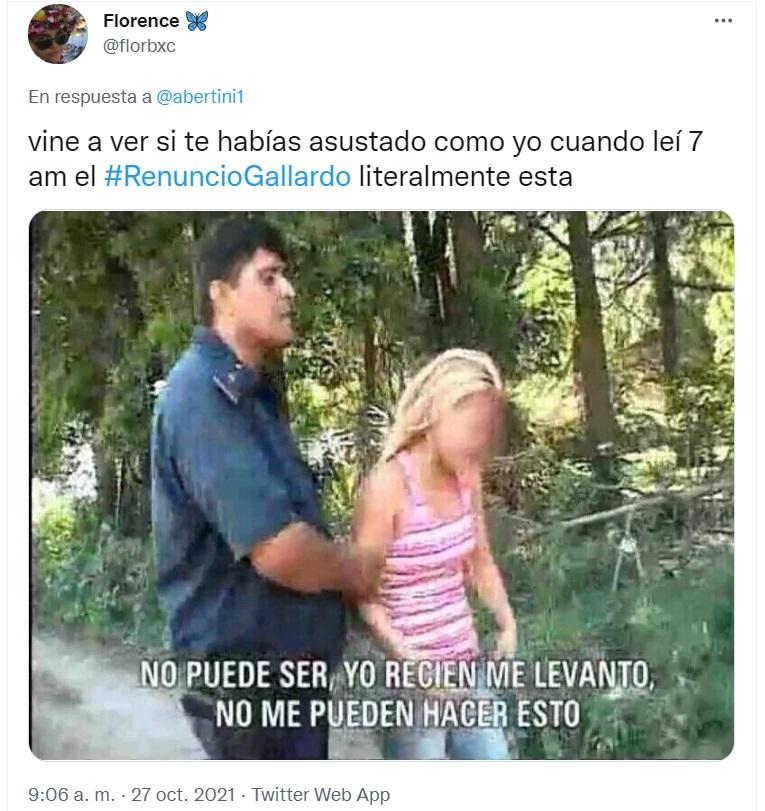 #RenuncióGallardo: la insólita tendencia que desató una ola de memes en las redes sociales