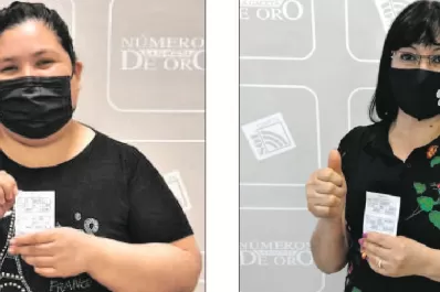 Dos afortunadas compartirán los $900.000 de los Números de Oro