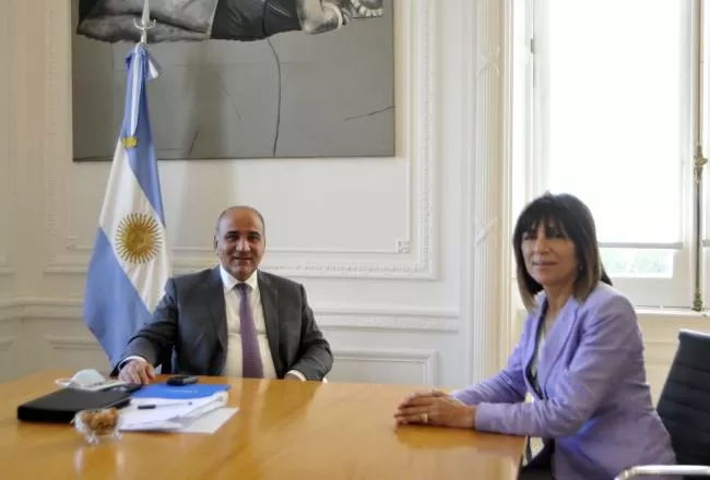 Manzur y Córdoba, en Buenos Aires. Foto Gobierno
