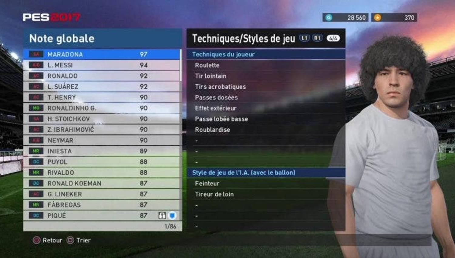 Maradona manda en los videojuegos: es más valioso que Messi y Cristiano Ronaldo en PES y FIFA 