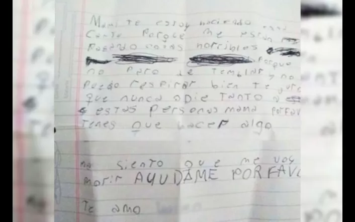 LA CARTA de la pobre niña