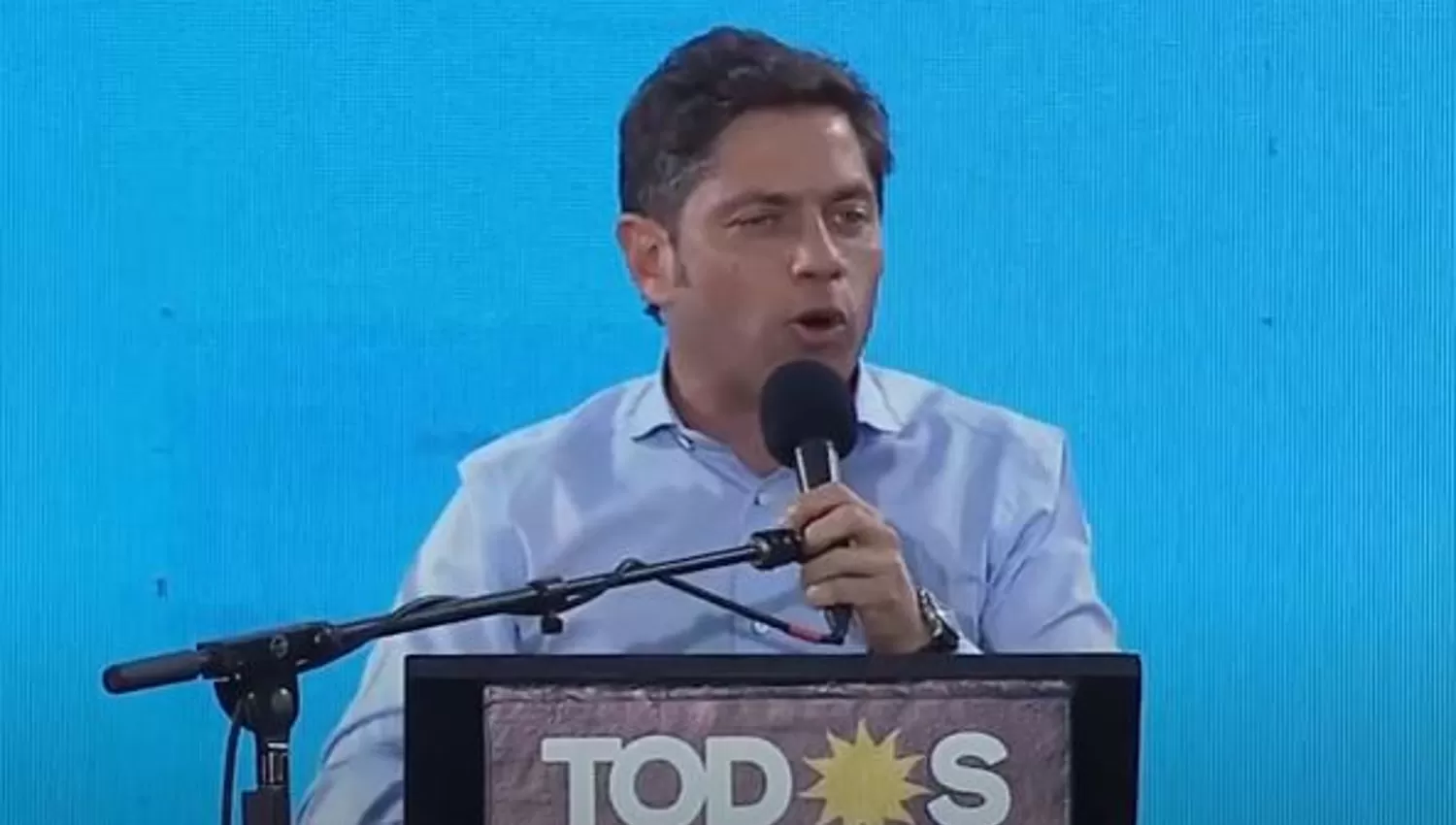 ELECCIONES 2021. El gobernador bonaerense apuntó contra la oposición en el acto de cierre de campaña del Frente de Todos. CAPTURA DE VIDEO