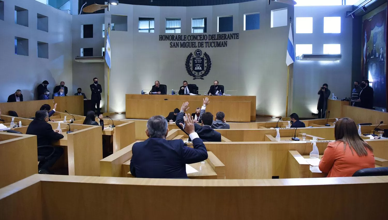 EN DEBATE. Los concejales, en plena sesión. 