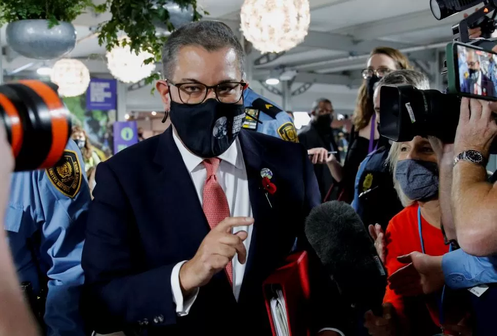 NEGOCIADOR. Sharma, el presidente de la COP26, pide más compromiso. 
