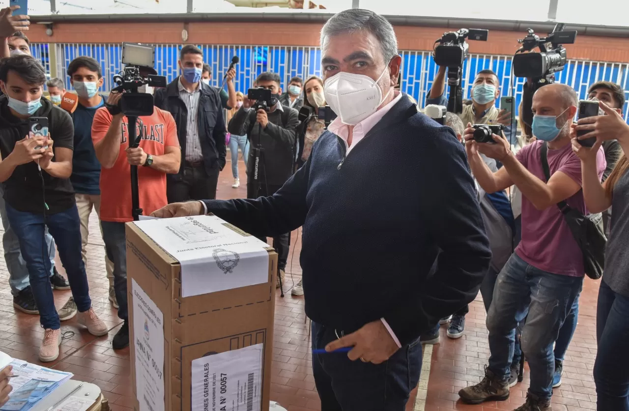 Alfaro, durante las votaciones.